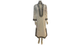 Sistership navy, gold & white tunic dress