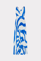 Milly Orina Print Pleated Dress