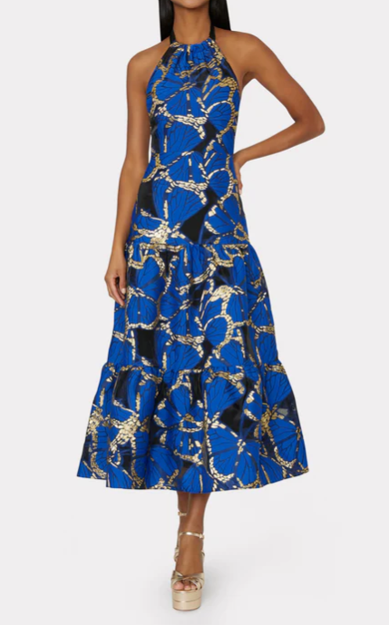 Milly Hayden Butterfly Jacquard Dress
