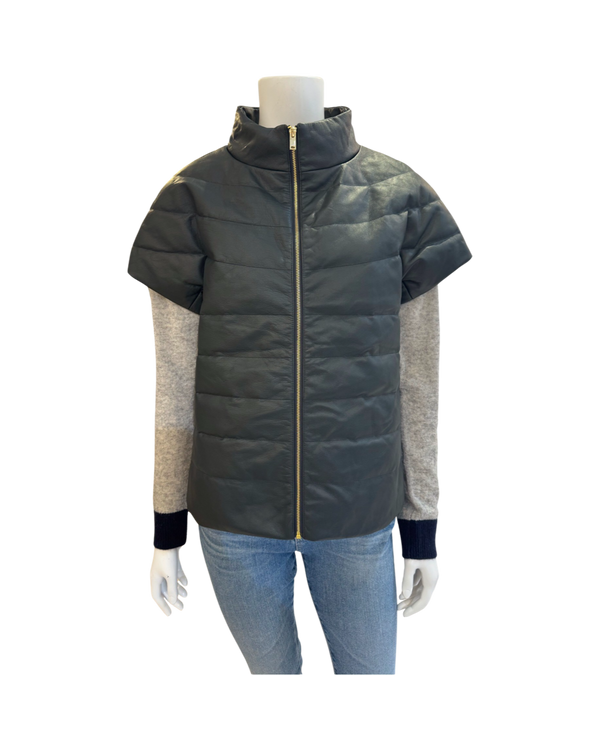 Palm Beach Puffer in Leather