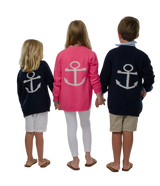 Kids "Anchor Open Cardigan"