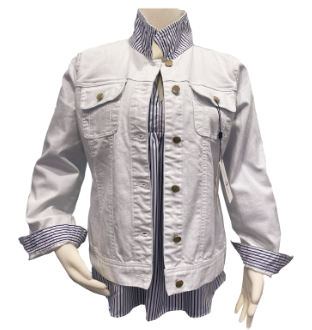 Denim Jacket with Shirting
