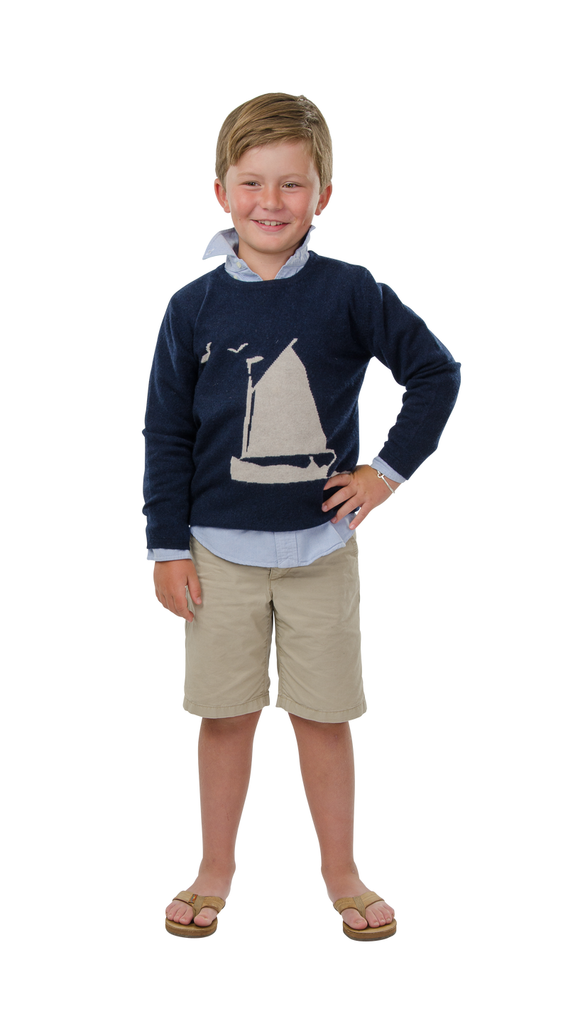 Kids "Sail Away" Sweater